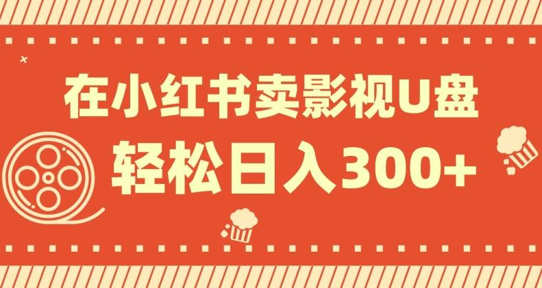 在小红书上卖影视U盘，轻松日入300+，操作简单，小白可轻松上手-huitchan网创