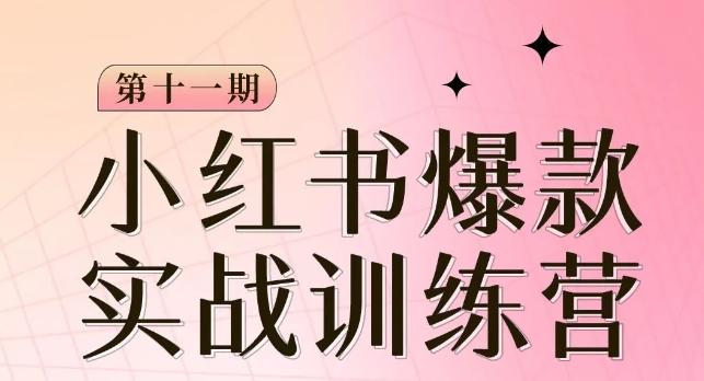 小红书博主爆款训练营第11期，手把手教你从0-1做小红书，从定位到起号到变现-huitchan网创