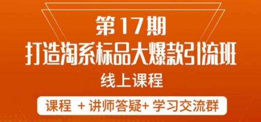南掌柜-第17期打造淘系标品大爆款，5天线上课-huitchan网创