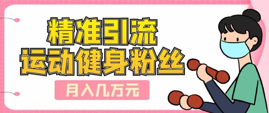 精准引流运动健身粉丝，轻松月入几万-huitchan网创