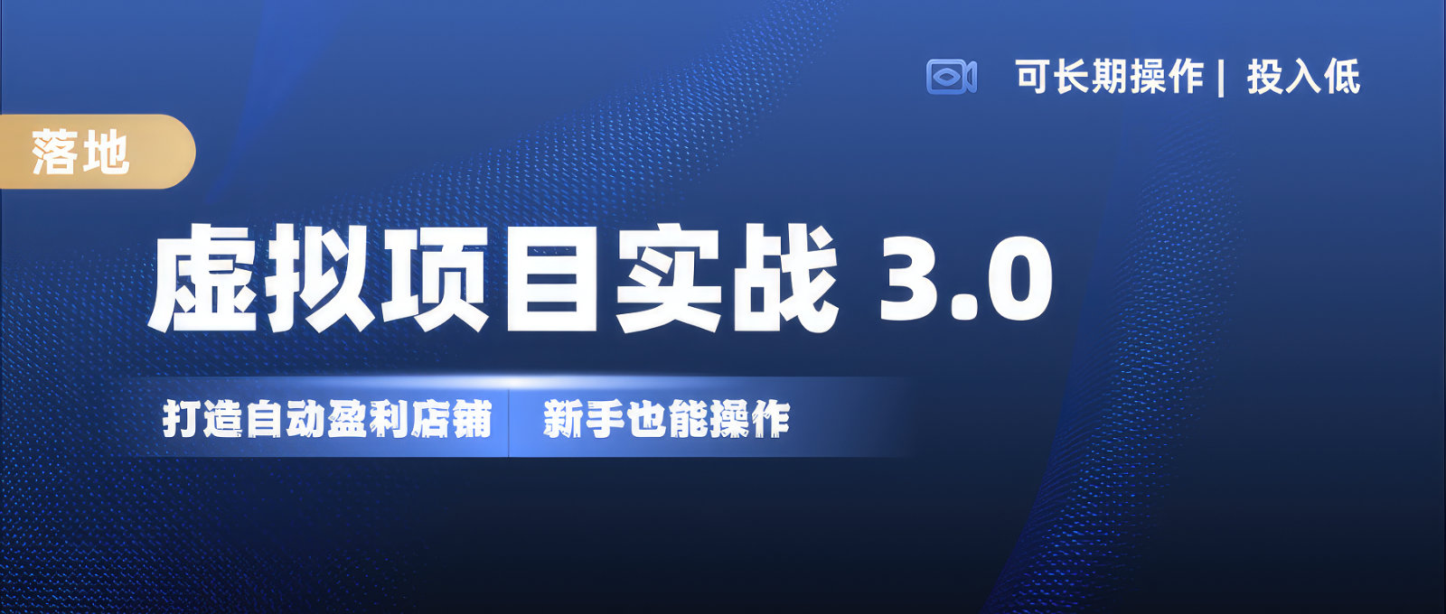 虚拟项目实操落地 3.0,新手轻松上手，单品月入1W+-huitchan网创