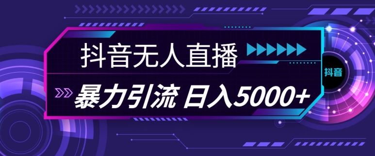 抖音快手视频号全平台通用无人直播引流法，利用图片模板和语音话术，暴力日引流100+创业粉【揭秘】-huitchan网创