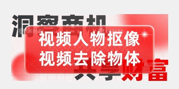 【超强视频处理工具】视频人物抠像+视频去除物体-huitchan网创