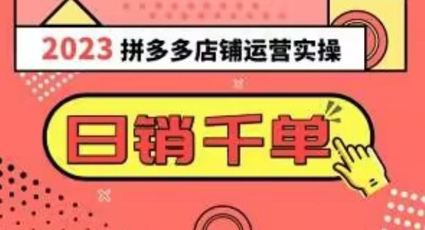 2023拼多多运营实操，每天30分钟日销1000＋，爆款选品技巧大全（10节课）-huitchan网创
