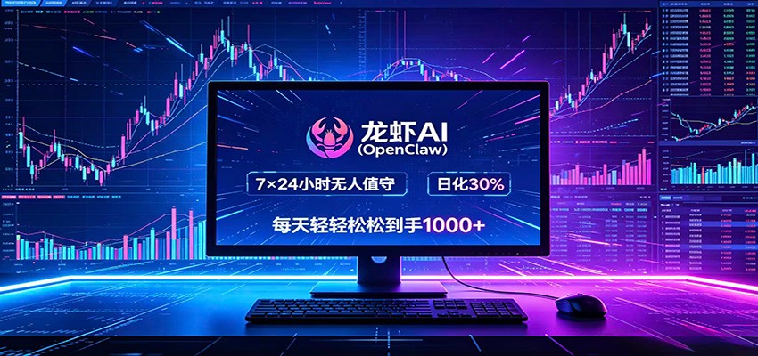 龙虾AI(OpenClaw)全自动挂机，智能操控电脑高效执行任务，每天轻松到手四位数-huitchan网创
