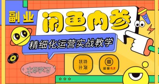 闲鱼精细化运营入门+高阶实战教学，从底层逻辑到轻松变现，多维度玩转闲鱼副业-huitchan网创