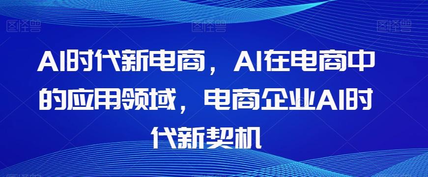 Al时代新电商，Al在电商中的应用领域，电商企业AI时代新契机-huitchan网创