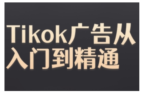 Tiktok Ads实操教程，Tiktok广告从入门到精通-huitchan网创