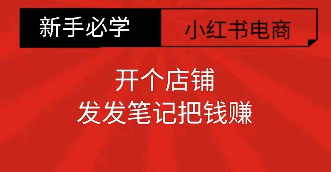 小红书零食共创【新手易上手】开个店铺，发发笔记把钱赚-huitchan网创