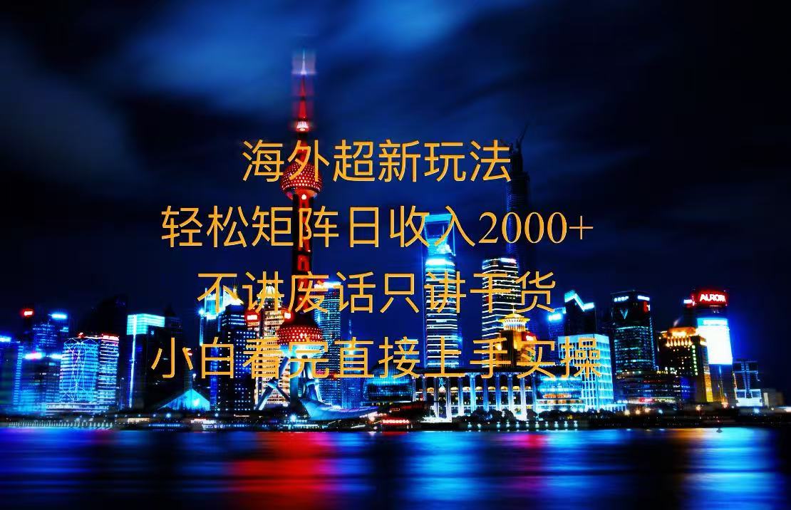 2025全新海外暴力玩法，操作简单，小白轻松上手-huitchan网创