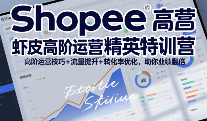 Shopee虾皮高阶运营精英特训营,高阶运营技巧+流量提升+转化率优化,助你业绩翻倍(更新26年5月)-huitchan网创