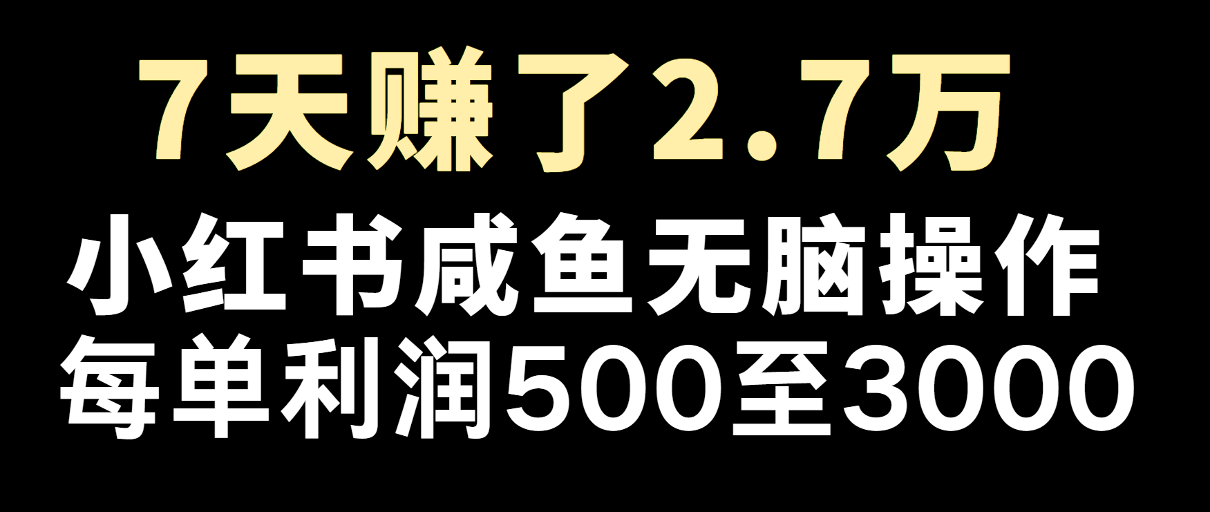 冷门暴利，超级简单的项目0成本玩法，每单在500至4000的利润-huitchan网创