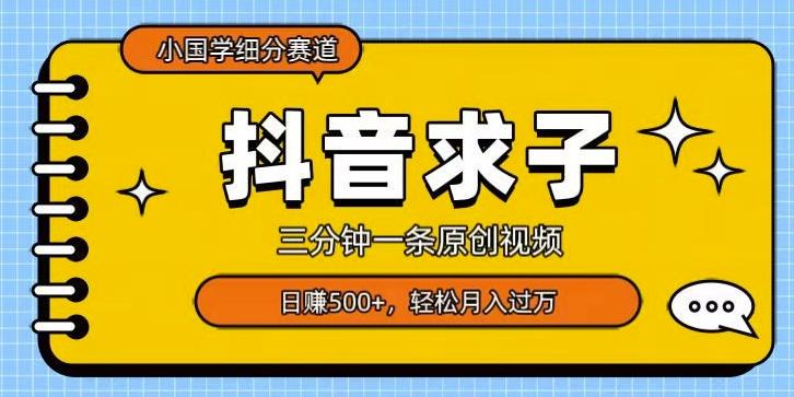 小国学细分赛道，三分钟一条原创视频，日赚500+，可矩阵复制-huitchan网创