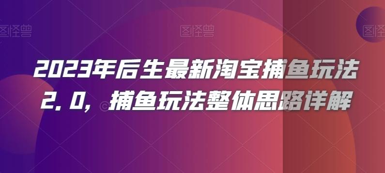 2023年后生最新淘宝捕鱼玩法2.0，捕鱼玩法整体思路详解-huitchan网创