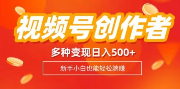 视频号创作者计划，多种变现方式，日入500+【内附1080g视频素材】-huitchan网创