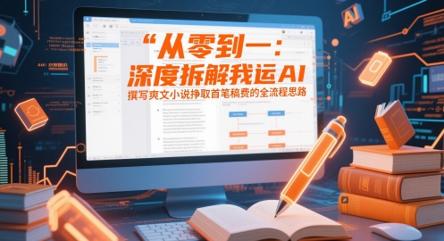 从零到一：深度拆解我运用AI撰写爽文小说挣取首笔稿费的全流程思路-huitchan网创