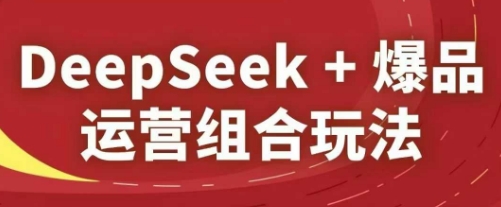 DeepSeek+爆品运营组合玩法，2025淘系精品课-huitchan网创
