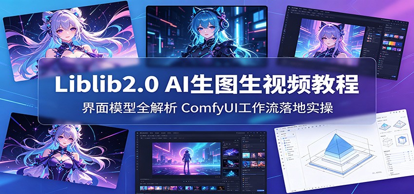 Liblib2.0 AI生图生视频教程：界面模型全解析，ComfyUI工作流落地实操-huitchan网创