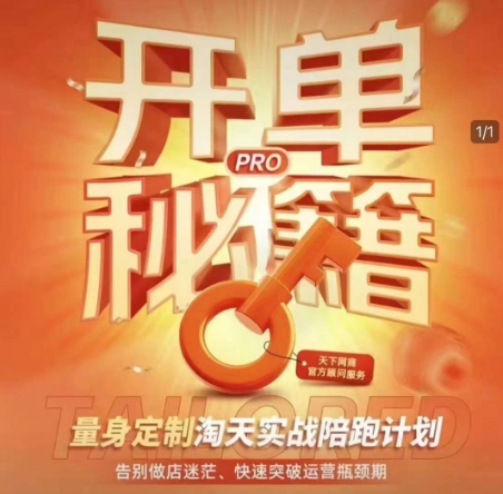 淘宝开单秘籍PRO，量身定制淘天实战陪跑计划，告别做店迷茫、快速突破运营瓶颈期(更新)-huitchan网创