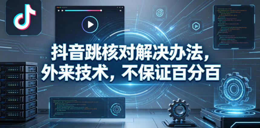 抖音跳核对解决办法，外来技术，不保证百分百-huitchan网创