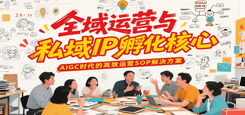 全域运营与私域IP孵化核心，AIGC时代的高效运营SOP解决方案-huitchan网创