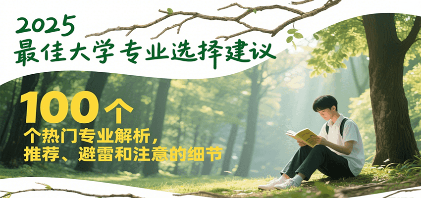 2025最佳大学专业选择建议，100个热门专业解析，推荐、避雷和注意的细节-huitchan网创