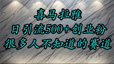 喜马拉雅，小而精的流量赛道，日进500+精准创业粉-huitchan网创