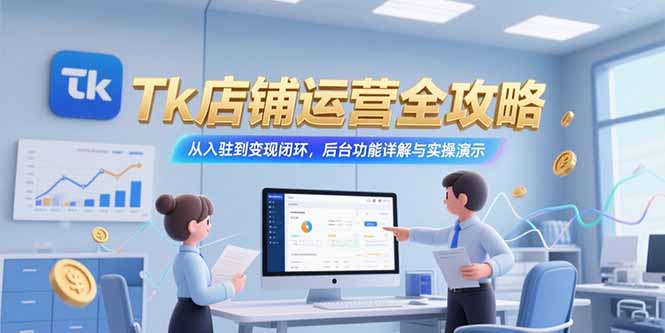 Tk店铺运营全攻略，从入驻到变现闭环，后台功能详解与实操演示-huitchan网创