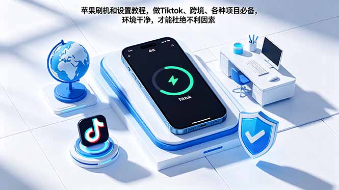 苹果刷机和设置教程，做Tiktok、跨境、各种项目必备，环境干净，才能杜绝不利因素-huitchan网创