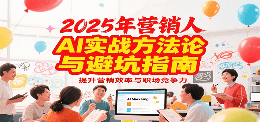 2025年营销实战方法论与避坑指南，利用AI提升营销效率与职场竞争力-huitchan网创