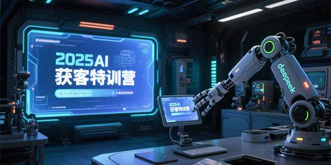 2025AI获客特训营，AI图文视频全制作，deepseek工具实操教学-huitchan网创