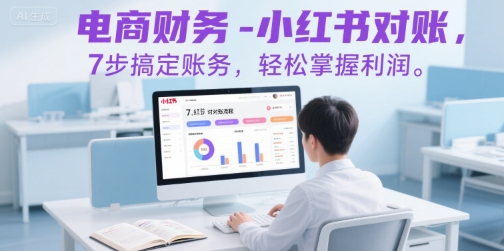 电商财务-小红书对账，7步搞定账务，轻松掌握利润-huitchan网创
