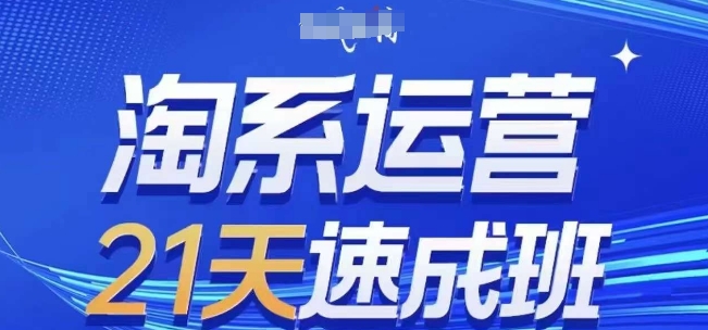 淘系运营21天速成班(更新25年7月)，0基础轻松搞定淘系运营，不做假把式-huitchan网创