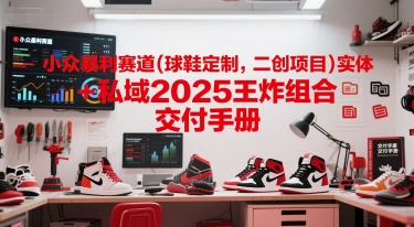 小众暴利赛道(球鞋定制，二创项目)实体+私域2025王炸组合  交付手册-huitchan网创