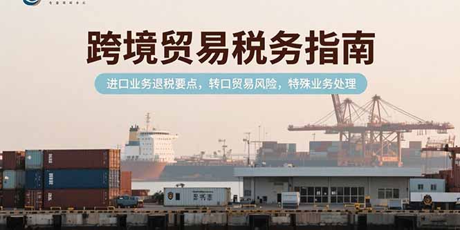跨境贸易税务指南，进口业务退税要点，转口贸易风险，特殊业务处理-huitchan网创