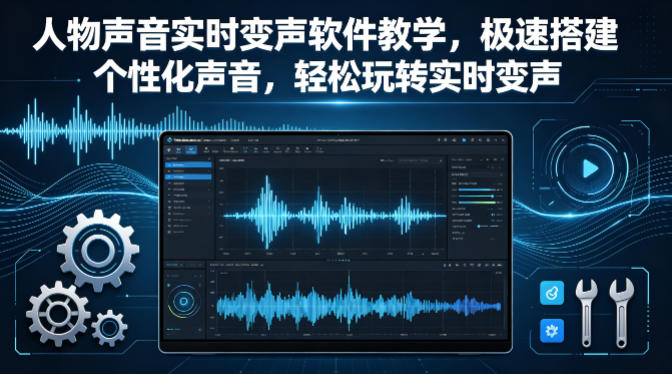人物声音实时变声软件教学，极速搭建个性化声音，轻松玩转实时变声-huitchan网创