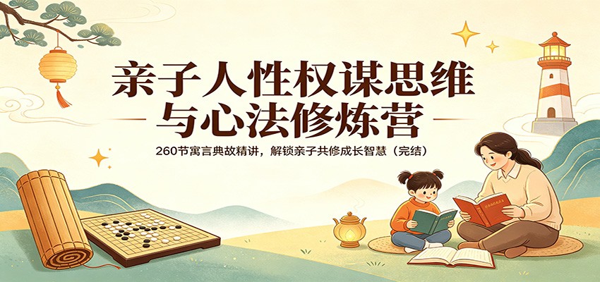 亲子人性权谋思维与心法修炼营：260节寓言典故精讲，解锁亲子共修成长智慧(完结)-huitchan网创