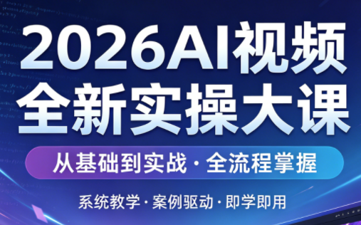 2026AI视频全新实操大课-huitchan网创