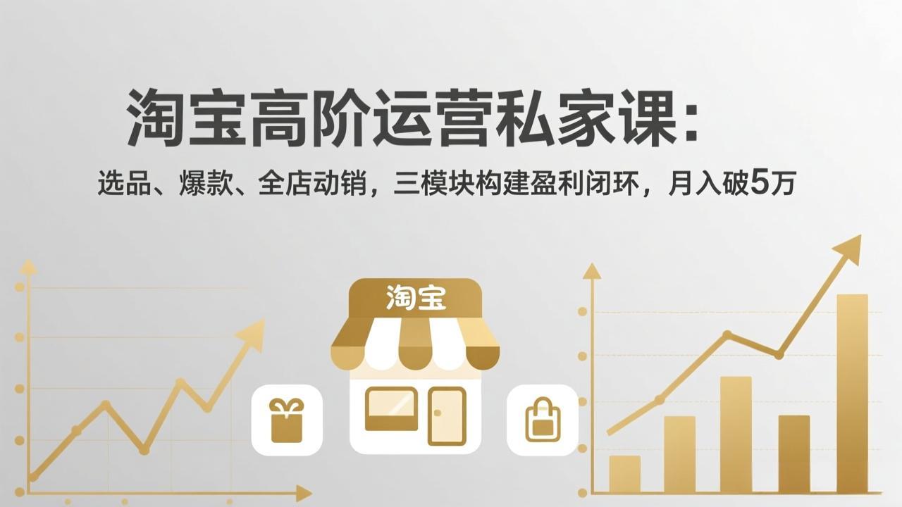 淘宝高阶运营私家课(更新26年4月18-huitchan网创
