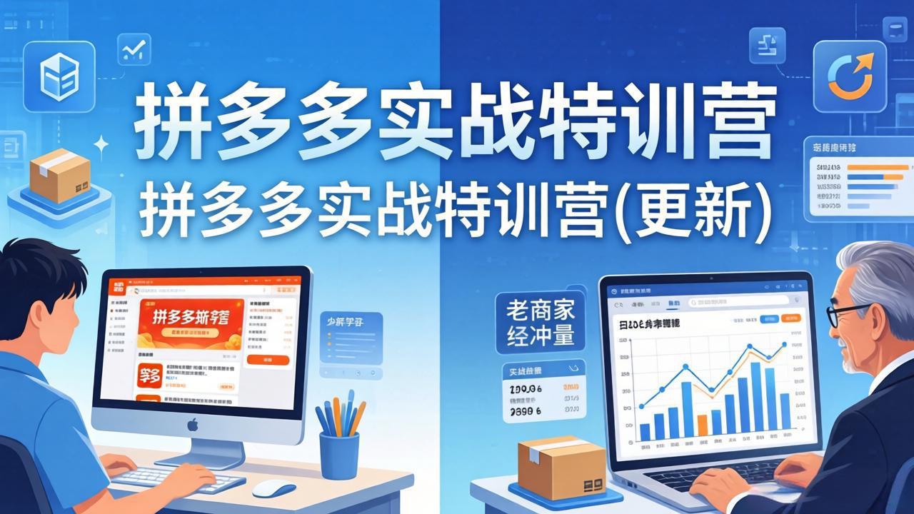 拼多多实战特训营(更新4月18-huitchan网创