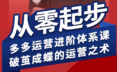 海神·拼多多运营进阶系统课(更新2026)-huitchan网创