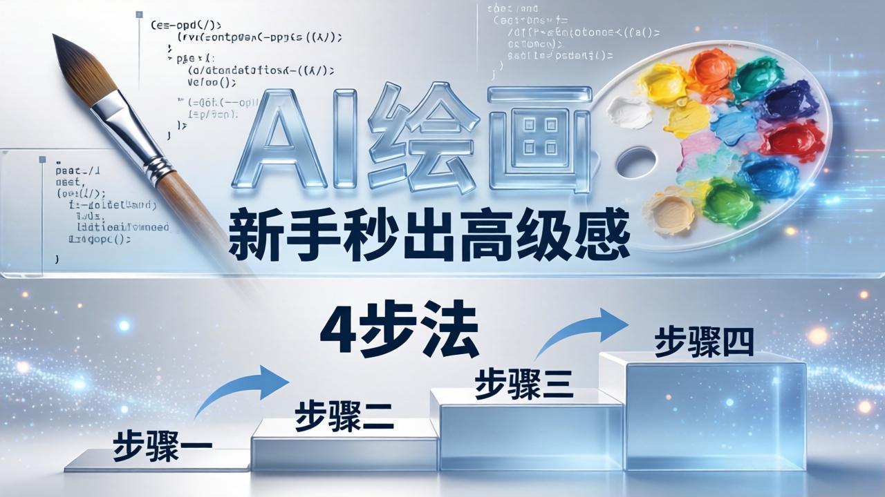 AI绘画入门别再硬磕了！即梦4步法：万能提示词公式+BRTR框架，新手秒出高级感-huitchan网创