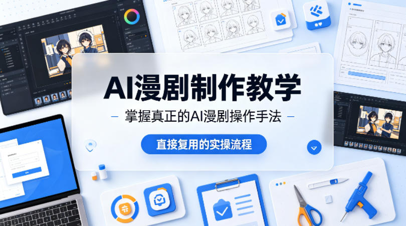 AI漫剧制作教学，带你掌握真正的AI漫剧操作手法，直接复用的实操流程-huitchan网创