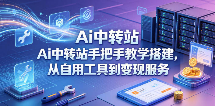Ai中转站手把手教学搭建，从自用工具到变现服务-huitchan网创