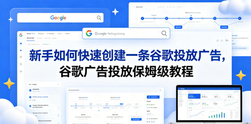 新手如何快速创建一条谷歌投放广告，谷歌广告投放保姆级教程-huitchan网创