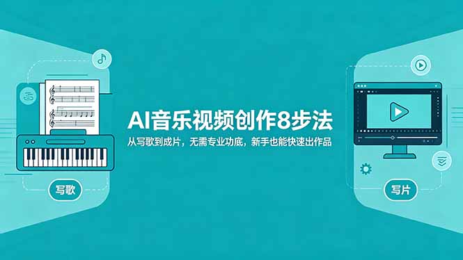AI音乐视频创作8步法：从写歌到成片，无需专业功底，新手也能快速出作品-huitchan网创