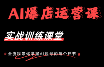 AI爆店运营，从0-1实体店流量起号课程-huitchan网创