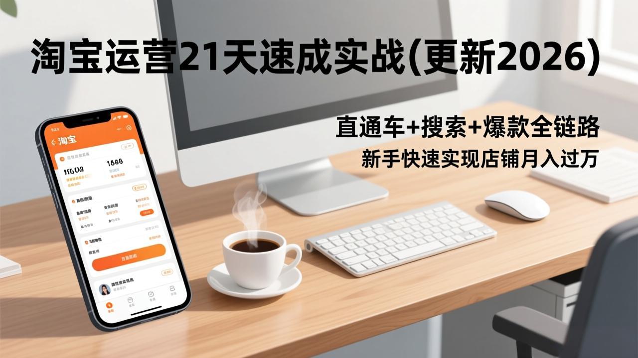 淘宝运营21天速成实战(更新3月-huitchan网创