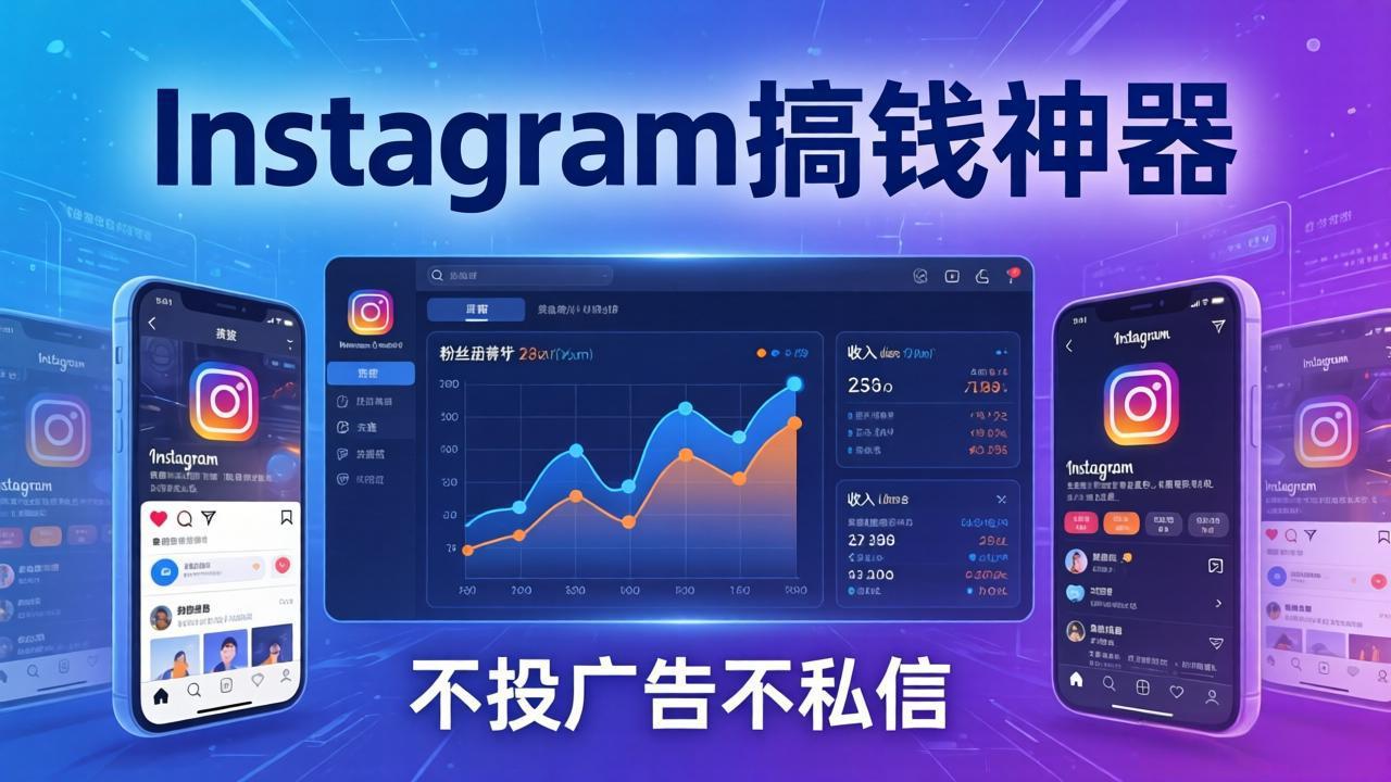 Instagram搞钱神器：月涨6万粉+月入5万刀，不投广告不私信，靠算法+低价产品-huitchan网创