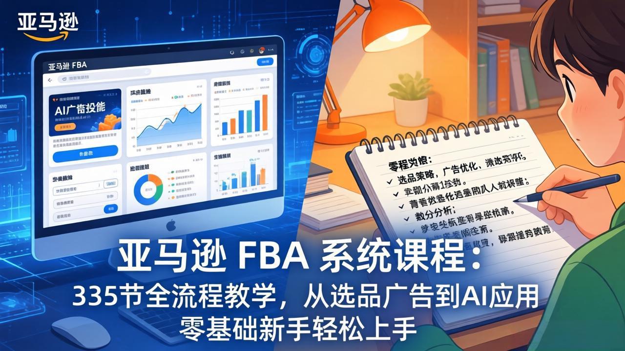 亚马逊 FBA 系统课程(更新26年3月-huitchan网创